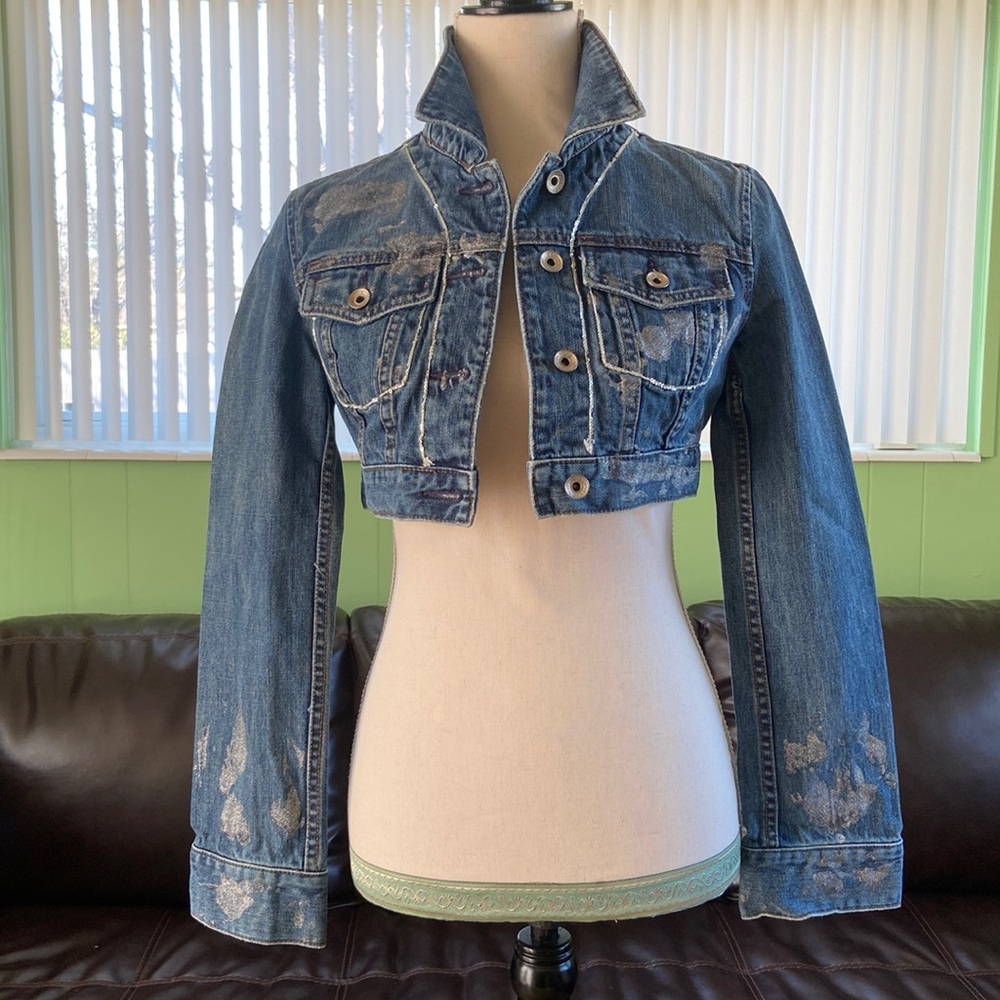 Rare Y2K Express X2 cropped jacket